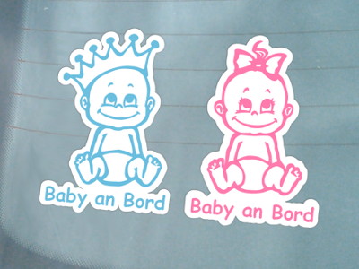 "Baby an Bord"-Stickers