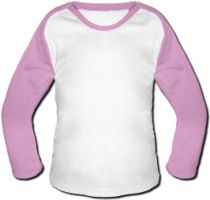 Photo Baby Baseball Shirt - Pink