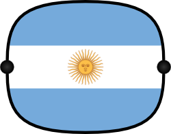 Sun Shade with Flag - Argentina