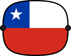 Sun Shade with Flag - Chile