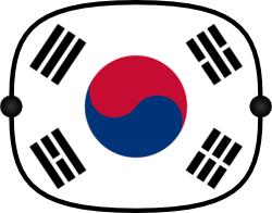 Sun Shade with Flag - South Korea