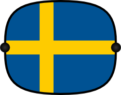 Sun Shade with Flag - Sweden