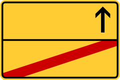 Ortsschild Tasse - Schild 3