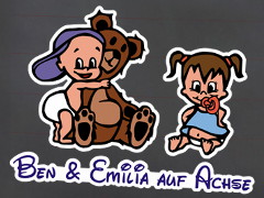 Colored Siblings Stickers with custom Motifs