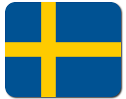 Mauspad mit Flagge - Schweden